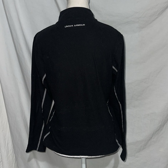 thin black fleece Under Armour pullover size small - Picture 2 of 3